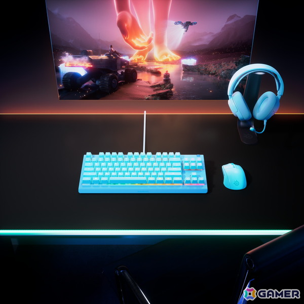 SteelSeriesよりゲーミングキーボード「Apex 3 TKL」とマウスパッド「QcK」にパステルカラーの新色が登場！10月17日より順次発売の画像2