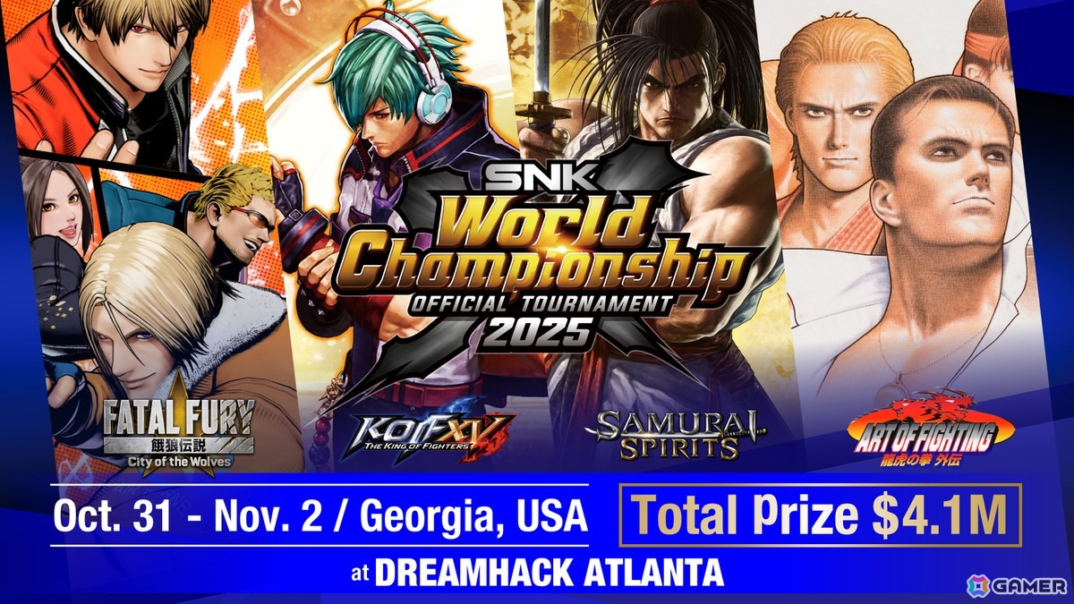 賞金総額＄4,100,000のeスポーツ世界大会「SNK World Championship 2025」の大会スケジュールが発表に！大張正己氏の来場も決定の画像