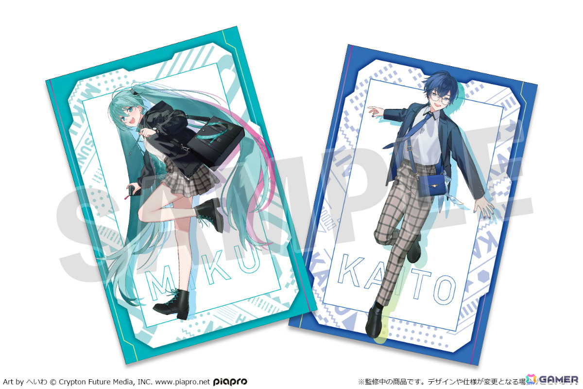 初音ミク、KAITOとSuperGroupiesのコラボファッションアイテムが登場!ビビッドなブルーグリーンが目を引くアウターや衣装モチーフのショルダーバッグなど4種の画像