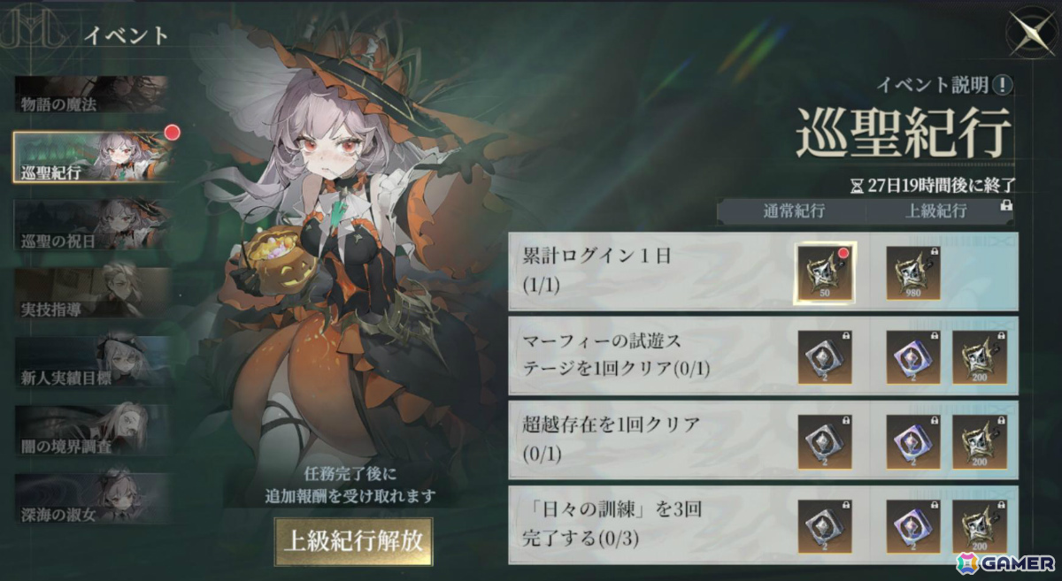 「忘却前夜」深海の淑女・マーフィーが新覚醒体として登場!魔女風衣装が当たるBox召喚などハロウィンイベント&Ver1.2アップデートキャンペーンも開催の画像