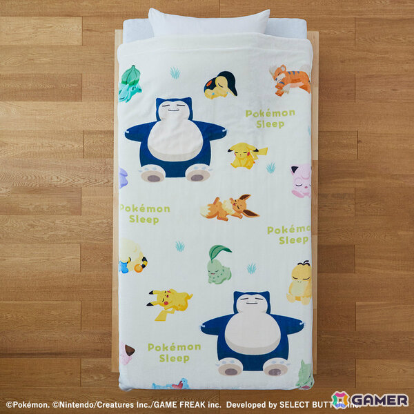 「Pokémon Sleep」×昭和西川のコラボ寝具第2弾が10月20日より順次発売！カビゴンのうでまくらで眠れる枕、イーブイがあしらわれたピロータオルなど全13アイテムの画像11