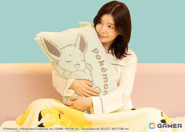 「Pokémon Sleep」×昭和西川のコラボ寝具第2弾が10月20日より順次発売！カビゴンのうでまくらで眠れる枕、イーブイがあしらわれたピロータオルなど全13アイテムの画像4