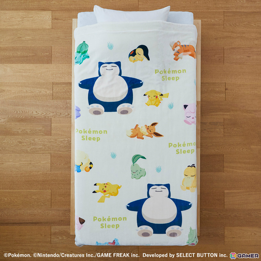 「Pokémon Sleep」×昭和西川のコラボ寝具第2弾が10月20日より順次発売!カビゴンのうでまくらで眠れる枕、イーブイがあしらわれたピロータオルなど全13アイテムの画像