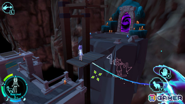 3Dアクションパズル「ネフィ~月灯りの迷宮 X~」Steam版が配信!猫耳少女・ネフィ(CV:井澤詩織)と迷宮を冒険して月の女神を救おうの画像