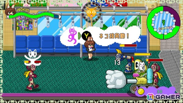 ネコたちと一緒に戦う横スクアクション「ネコパワー！やちよ」の体験版がSteam Nextフェスにあわせて配信中！ハイスコアを目指すバトルフェスを搭載の画像10