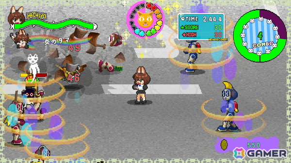 ネコたちと一緒に戦う横スクアクション「ネコパワー！やちよ」の体験版がSteam Nextフェスにあわせて配信中！ハイスコアを目指すバトルフェスを搭載の画像13