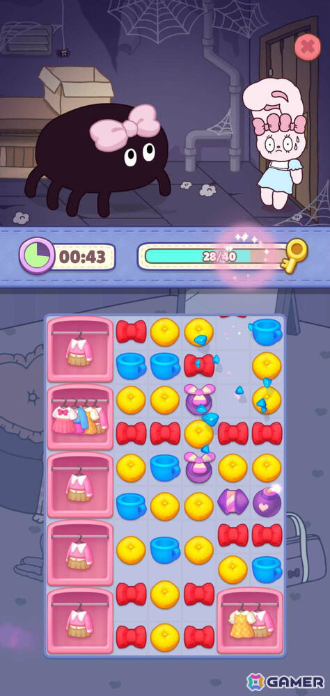エスターバニー初のスマホ向け3マッチパズルゲーム「エスターバニーポップガール」が配信!ゲットしたアイテムでコーデも楽しめるの画像
