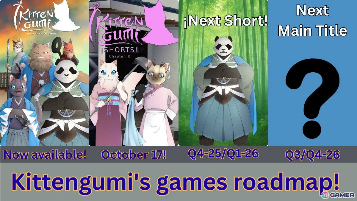 「Kittengumi: The Sakabato's Thief」の前日譚となるビジュアルノベル「Kittengumi Shorts: Chapter 0」がPS5/PS4でリリース！の画像