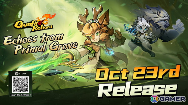 「Gunfire Reborn」の新DLC「古木霊歌」がSteamで10月23日に配信！精霊を呼び出す新ヒーローのヨウヨウや新武器4種類などが登場の画像1