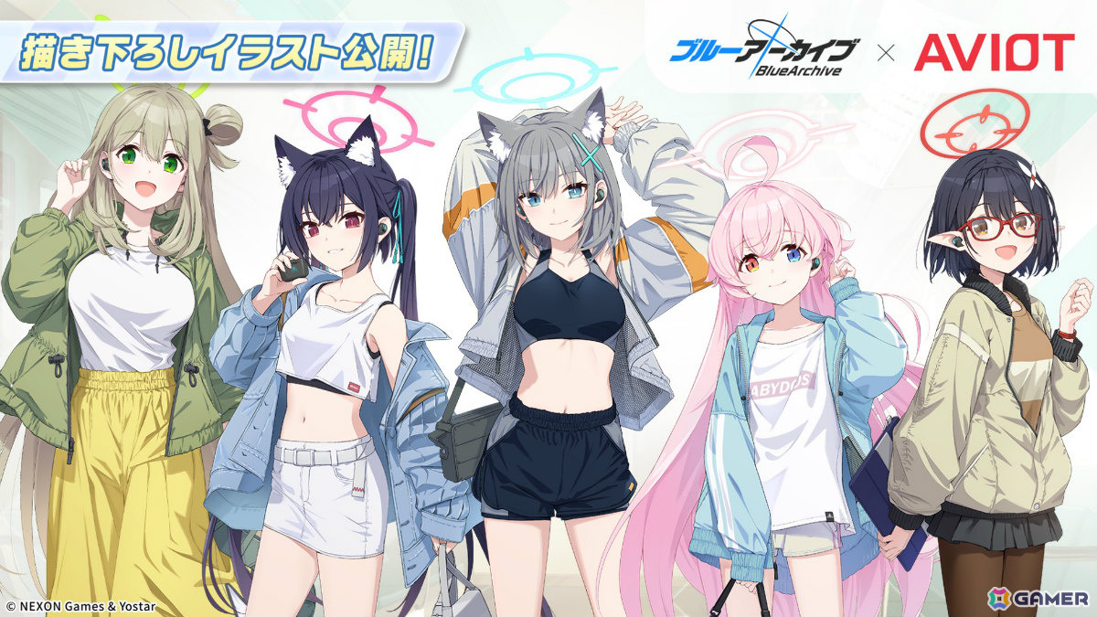 「ブルアカ」対策委員会モデルのAVIOTコラボイヤホンやアビドスの6人の秋服グッズ、JR東海「推し旅」キャンペーンなどが発表!の画像