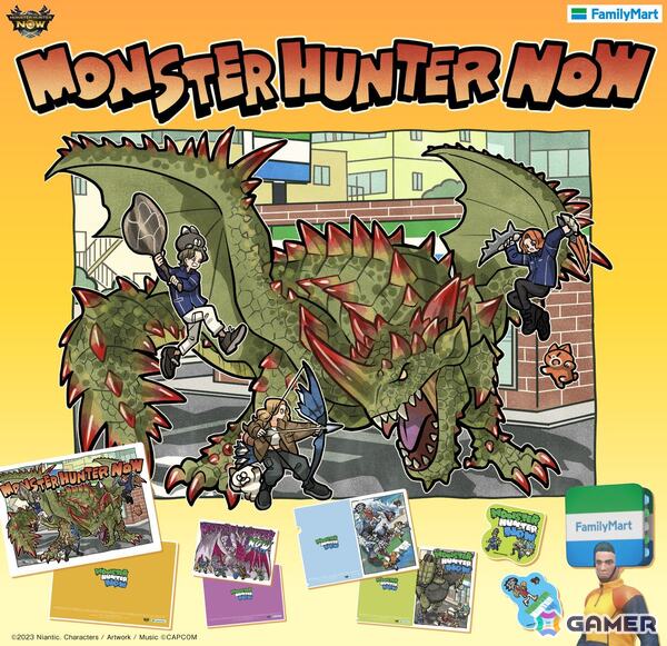 「モンハンNow」×ファミマコラボが10月21日より開催！タケウチリョースケ氏による描き下ろしグッズやコラボクエストが登場の画像1