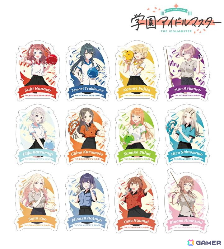 「学マス」×「ROUND1」コラボアイテムが受注販売中!ボウリングシャツ姿などの描き下ろしイラストグッズが登場の画像