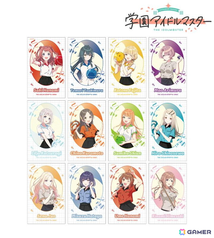 「学マス」×「ROUND1」コラボアイテムが受注販売中!ボウリングシャツ姿などの描き下ろしイラストグッズが登場の画像