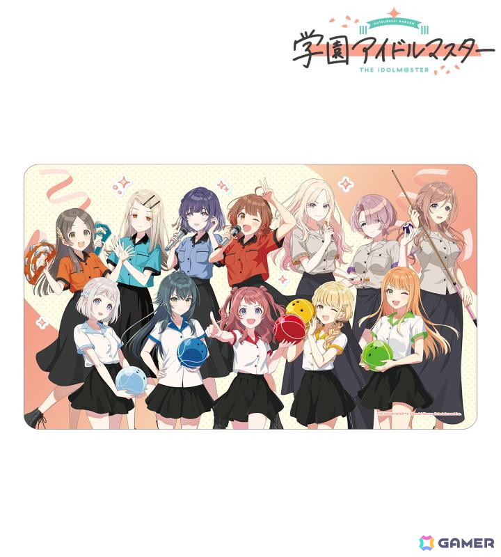 「学マス」×「ROUND1」コラボアイテムが受注販売中!ボウリングシャツ姿などの描き下ろしイラストグッズが登場の画像