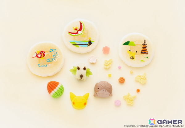 「ポケモン京菓子」が10月25日より販売開始！ピカチュウやホウオウを表現した上生菓子、麩焼き煎餅などが登場の画像1