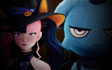 「Palworld / パルワールド」ハロウィンアップデートが10月23日に配信!怪しげな衣装をまとったゾーイとンダコアラの“着ぐるみ”を着た謎の存在の影