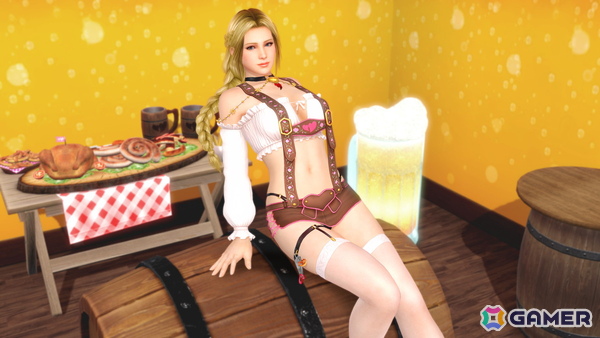 「DEAD OR ALIVE XVV」フリルとサスペンダーがセクシーな新水着「しゅわしゅわメイド」が登場！の画像