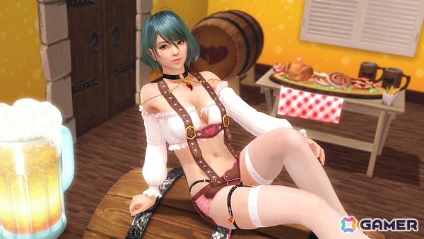 「DEAD OR ALIVE XVV」フリルとサスペンダーがセクシーな新水着「しゅわしゅわメイド」が登場！の画像