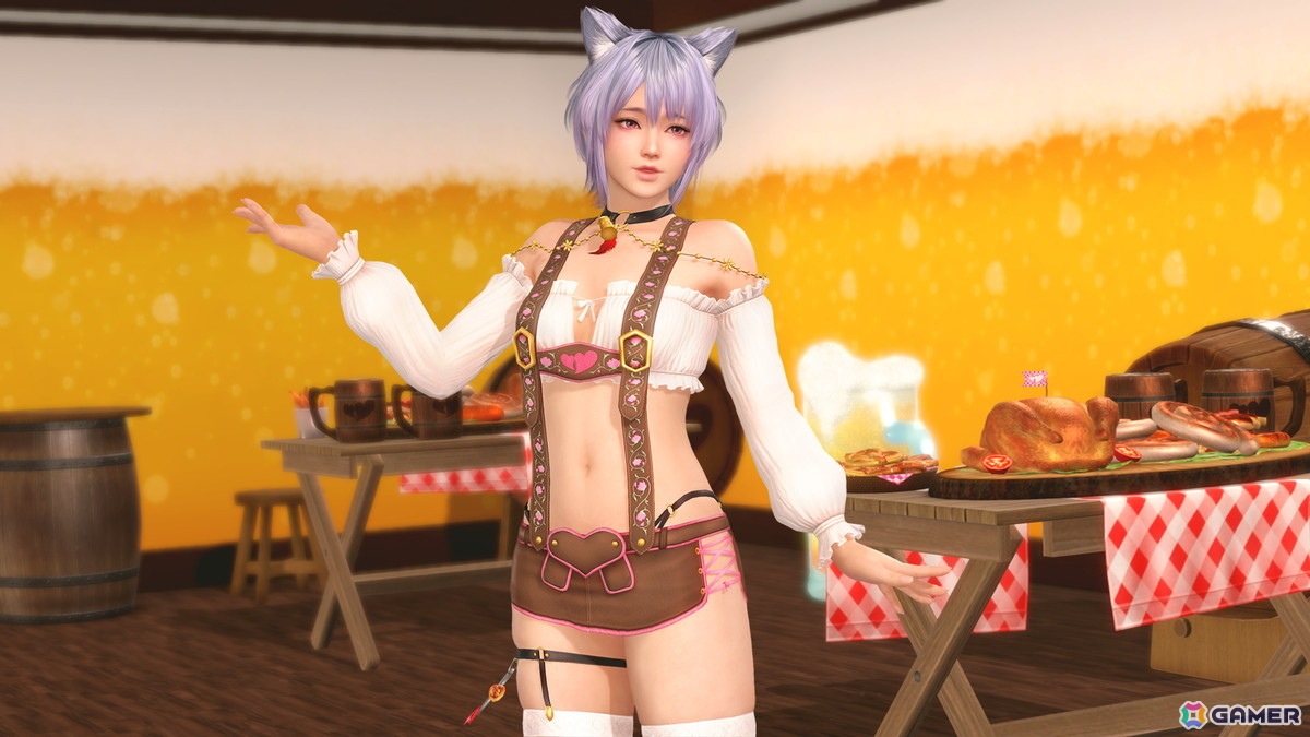「DEAD OR ALIVE XVV」フリルとサスペンダーがセクシーな新水着「しゅわしゅわメイド」が登場！の画像14