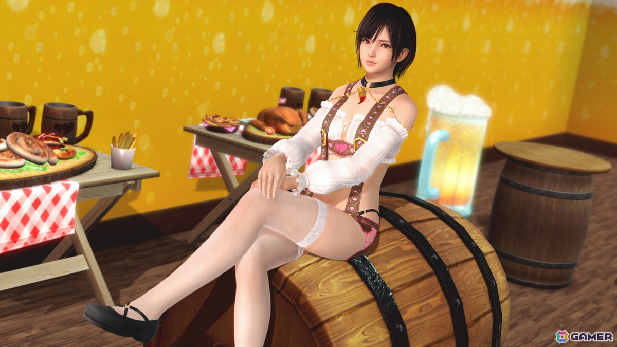 「DEAD OR ALIVE XVV」フリルとサスペンダーがセクシーな新水着「しゅわしゅわメイド」が登場！の画像8