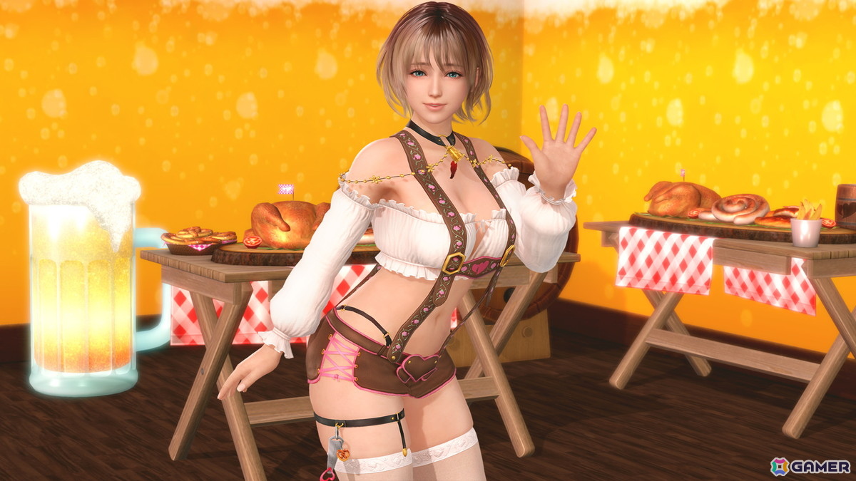 「DEAD OR ALIVE XVV」フリルとサスペンダーがセクシーな新水着「しゅわしゅわメイド」が登場！の画像9