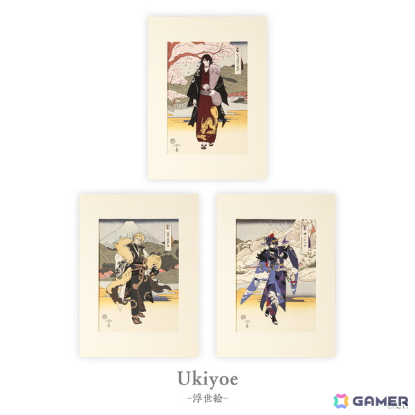 「NIJISANJI EN」ヴォックス・アクマさん、ルカ・カネシロさん、闇ノシュウさんによるユニット「Luxiem」の「Luxiem Ukiyoe」グッズが登場！10月23日から販売の画像3