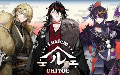 「NIJISANJI EN」ヴォックス・アクマさん、ルカ・カネシロさん、闇ノシュウさんによるユニット「Luxiem」の「Luxiem Ukiyoe」グッズが登場！10月23日から販売