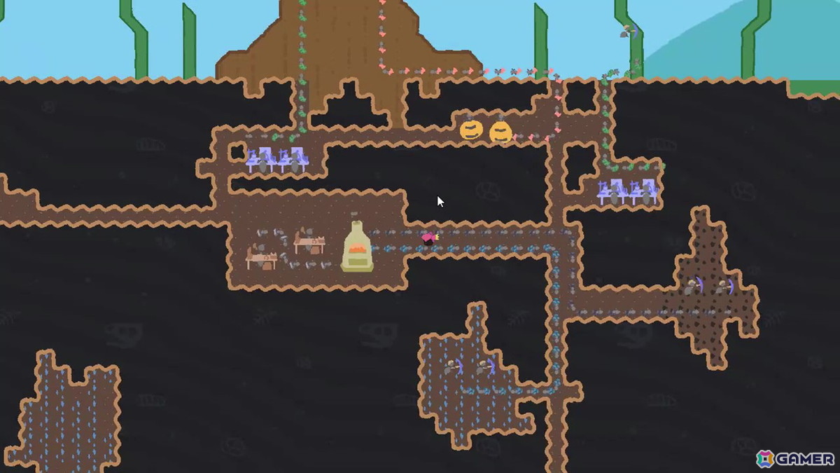 女王アリが挑む近代的な工場建設ゲーム「Factoriant」がSteamで2026年に配信！少年や野生動物に立ち向かいながら巨大な地下工場を目指そうの画像8