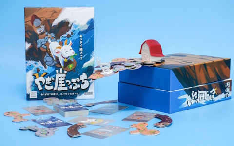 草を食べるためならどこまでも！命“がけ”の道づくりバランスゲーム「やぎ崖っぷち」が11月22日に発売