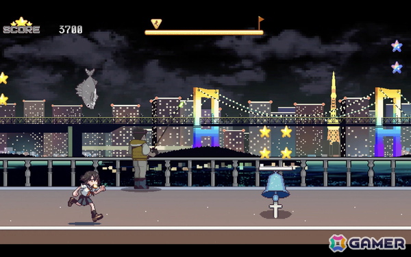 運命の出会いを求めてJKは走り続ける！激走JKアニメアクション「PIXEL DASH: Toast of Destiny」がSteamで10月31日に配信の画像
