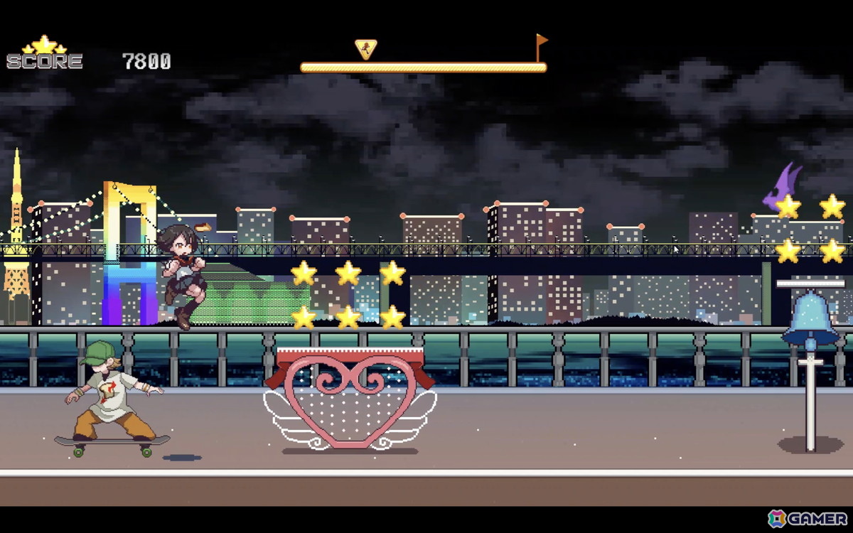 運命の出会いを求めてJKは走り続ける！激走JKアニメアクション「PIXEL DASH: Toast of Destiny」がSteamで10月31日に配信の画像8