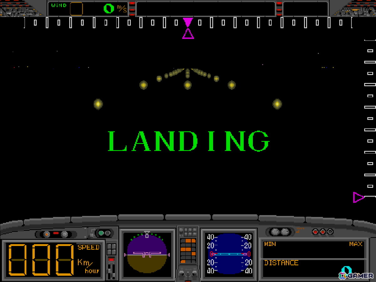 真夜中の空港に着陸するフライトシミュレーション「ミッドナイトランディング」がアーケードアーカイブス/アーケードアーカイブス2として10月23日に配信！の画像5