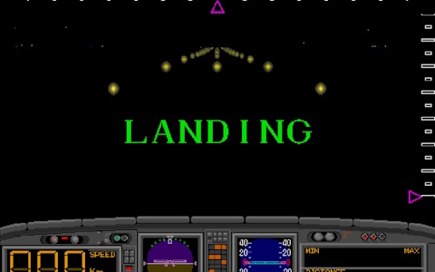 真夜中の空港に着陸するフライトシミュレーション「ミッドナイトランディング」がアーケードアーカイブス/アーケードアーカイブス2として10月23日に配信！