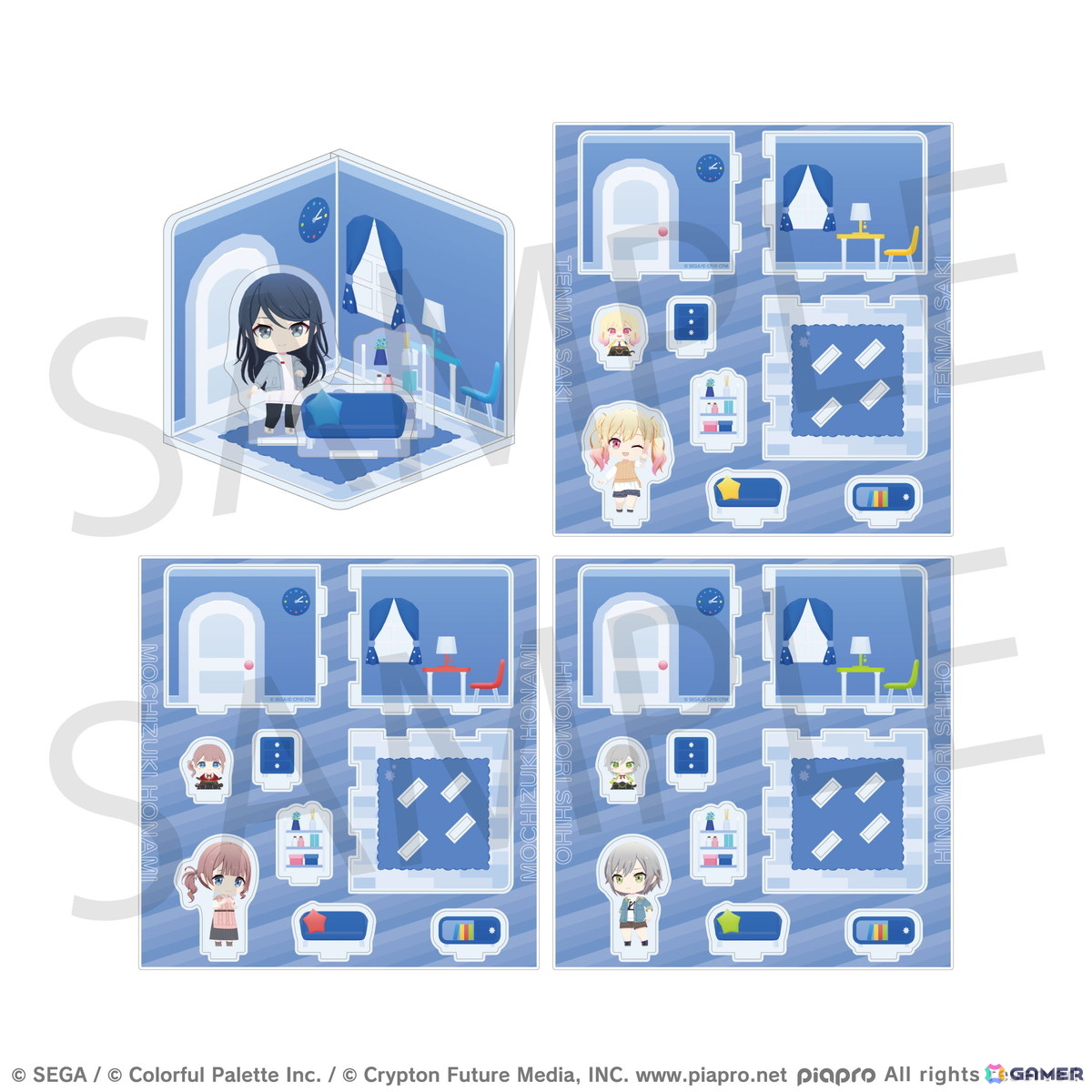 「プロセカ」マイセカイに訪れるキャラクターや家具がモチーフのリアルグッズが登場！予約販売がスタートの画像