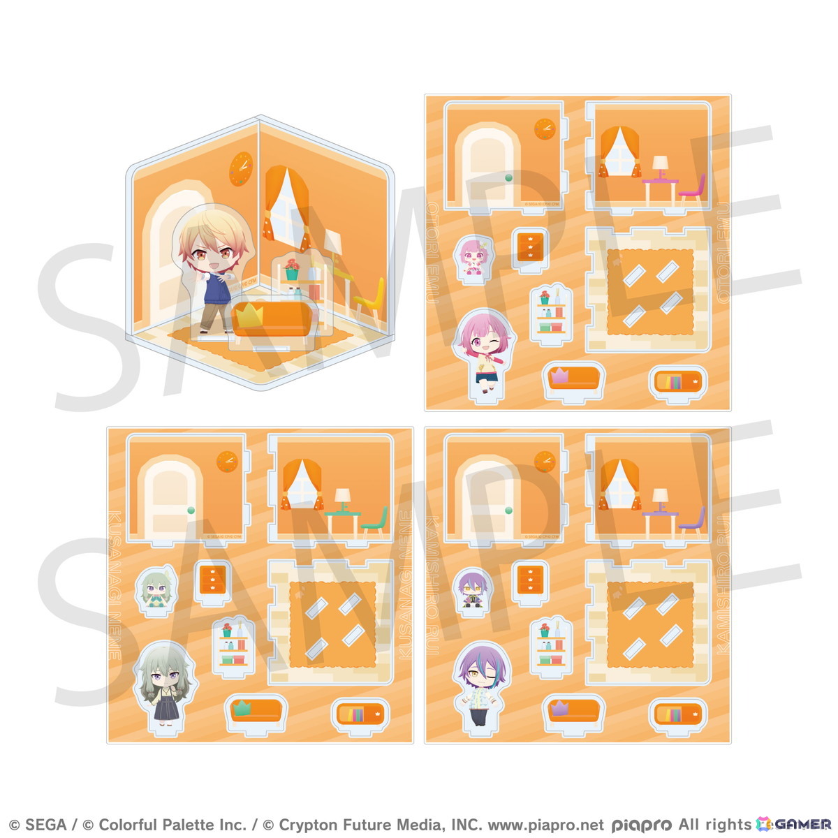 「プロセカ」マイセカイに訪れるキャラクターや家具がモチーフのリアルグッズが登場！予約販売がスタートの画像