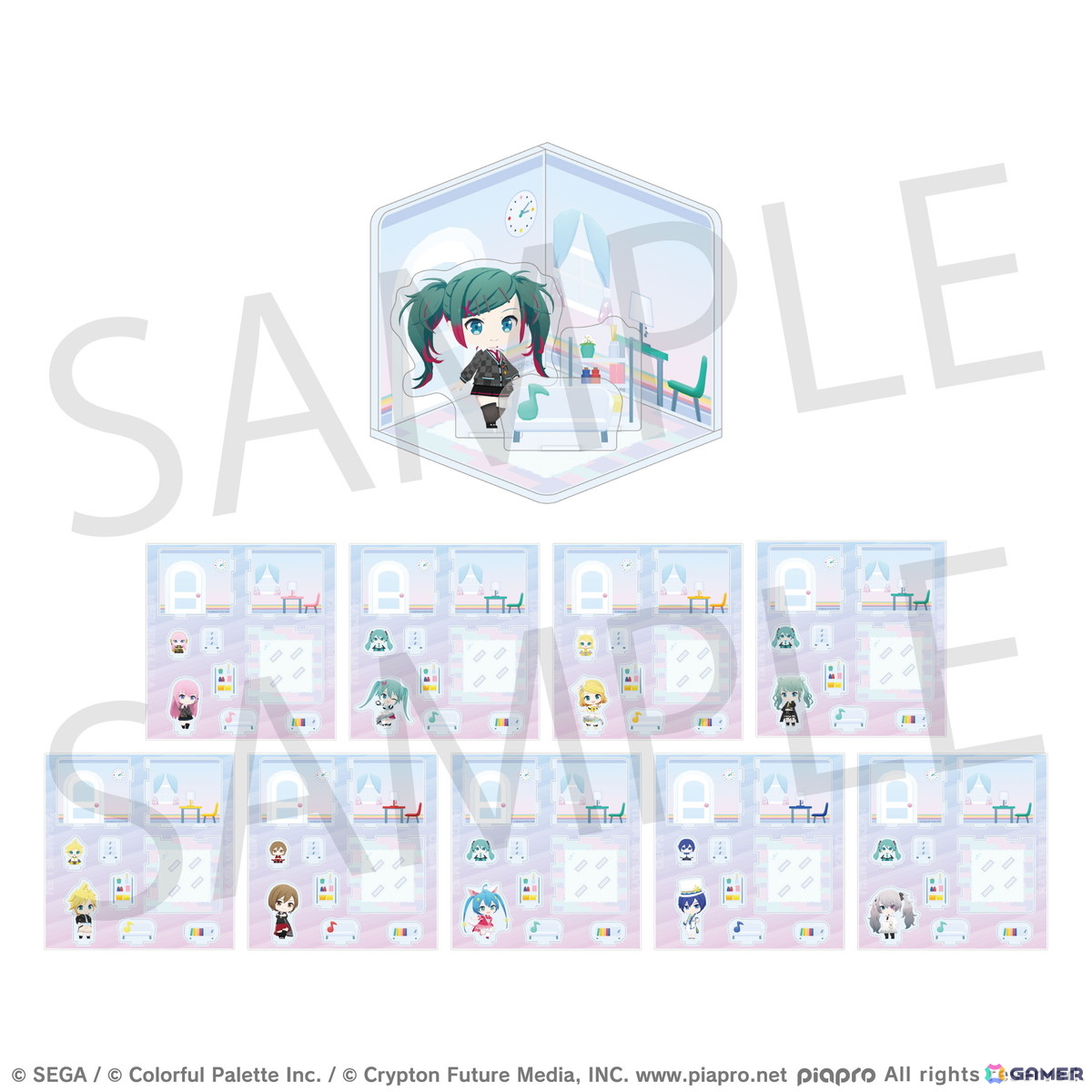 「プロセカ」マイセカイに訪れるキャラクターや家具がモチーフのリアルグッズが登場！予約販売がスタートの画像