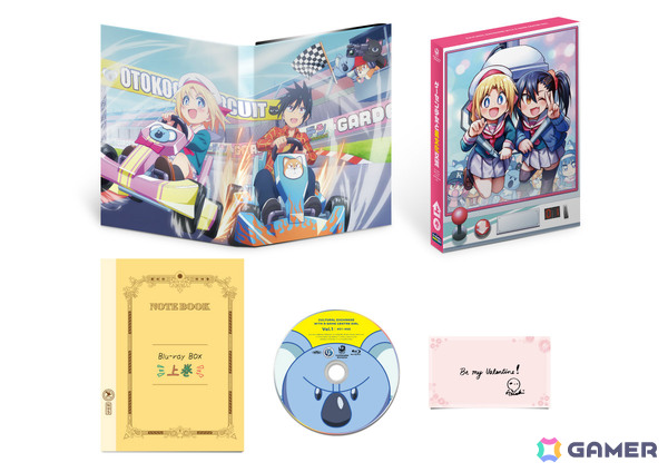 TVアニメ「ゲーセン少女と異文化交流」Blu-ray BOX上巻の展開図＆下巻のアウターケースイラストが公開！の画像1
