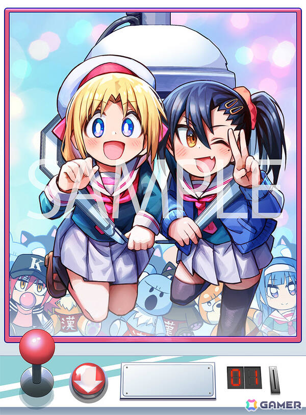 TVアニメ「ゲーセン少女と異文化交流」Blu-ray BOX上巻の展開図＆下巻のアウターケースイラストが公開！の画像2