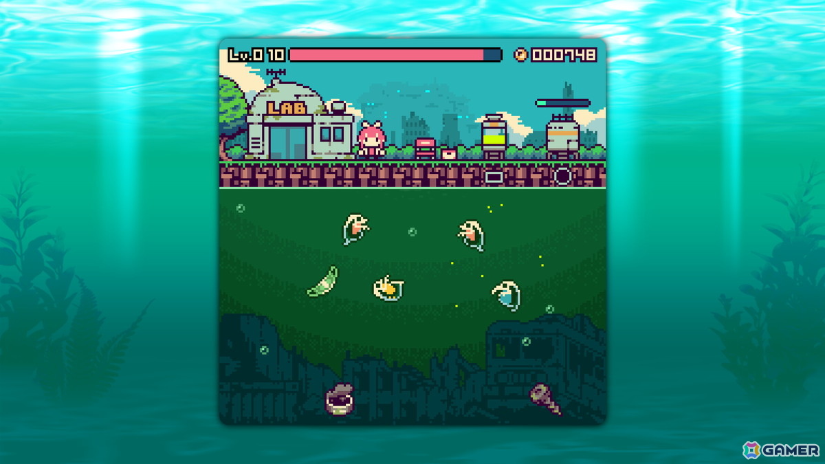 「フェアルーン」「トランシルビィ」のSKIPMOREによる放置系デスクトップアプリ「終末ミジンコラボラトリー」がSteamで2026年に配信！の画像2
