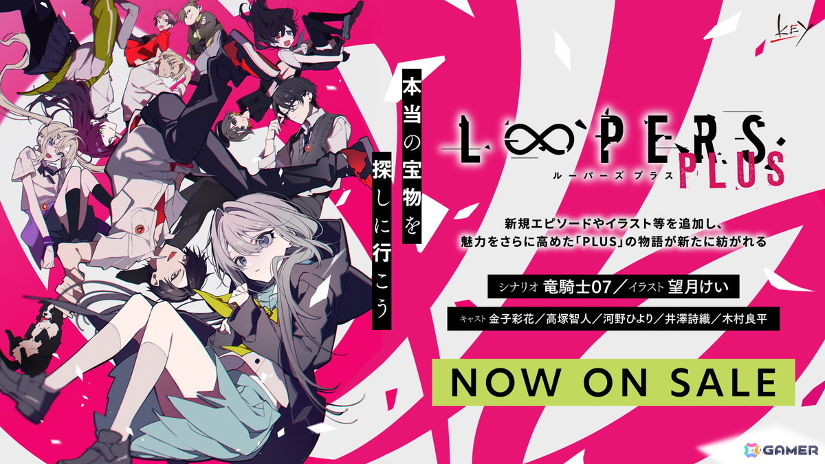 Keyによるビジュアルノベル「LOOPERS PLUS」本日発売！竜騎士07氏、望月けい氏からの記念イラストが公開の画像