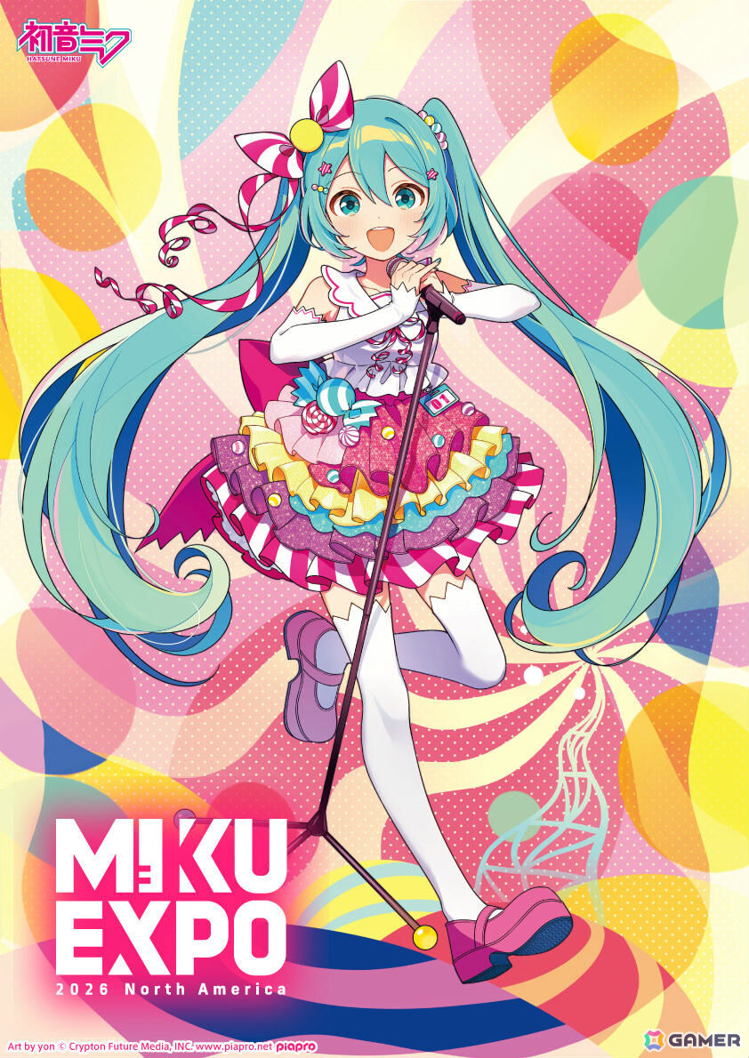 初音ミクの2年ぶりとなる北米ツアー「HATSUNE MIKU EXPO 2026 North America」が2026年4月13日より開催！約40日間で15都市を巡るの画像