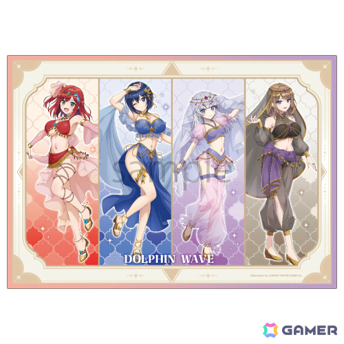 「ドルフィンウェーブ」ポップアップショップが11月8日よりゲーマーズで開催！踊り子衣装をまとった入華たちのTシャツやアクリルパネルなどがラインナップの画像13