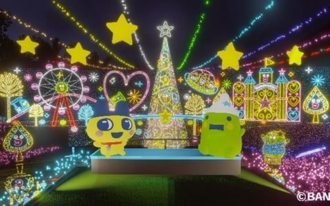 11月15日より開催されるイルミネーションイベント「さがみ湖イルミリオン」に「たまごっち」のコラボエリアが登場！まめっちやくちぱっちたちがイルミネーションに