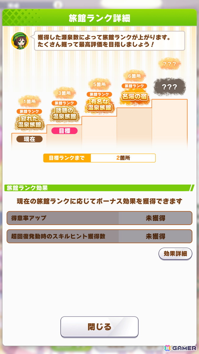 「ウマ娘」新育成シナリオ「ごくらく♪　ゆこま温泉郷」を先行体験！源泉を掘削しながら“保養”を意識する、体力の管理がポイントにの画像12