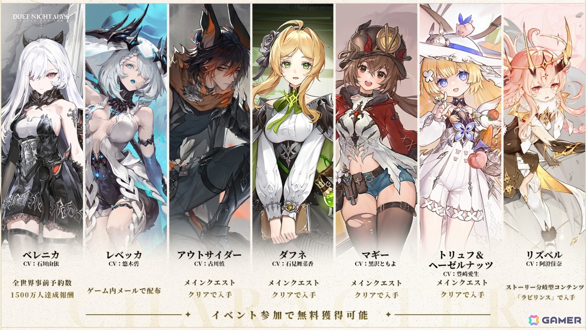 「デュエットナイトアビス」がいよいよ正式リリース！キャラ・武器ガチャ＆スタミナシステムを全面廃止したデュアルファンタジー×全方位爽快バトルRPGの画像7