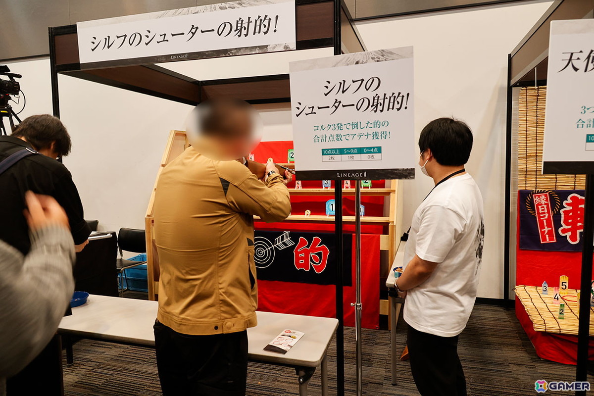 最後まで長い列が出来ていた「シルフのシューターの射的！」コーナー。