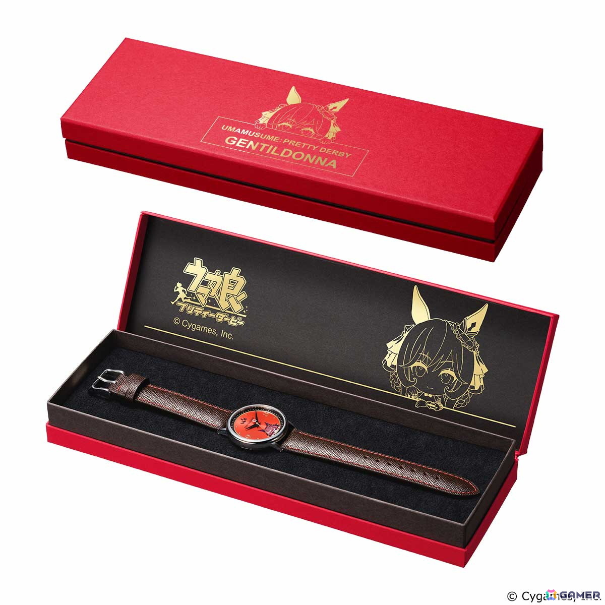 ウマ娘 プリティーダービー」文字盤から顔をのぞかせるウマ娘の姿が