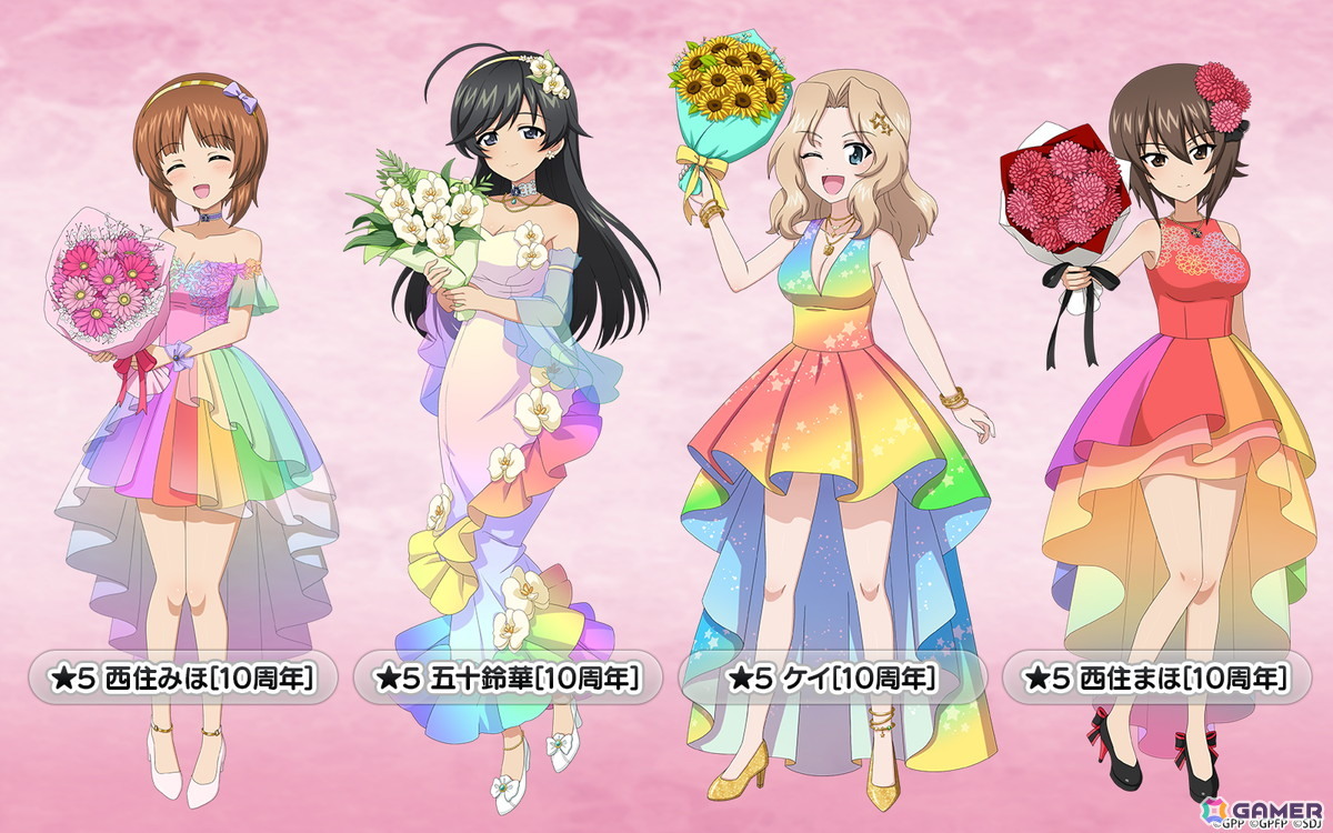 ガールズ＆パンツァー 戦車道大作戦！」で10周年記念生徒ガチャ第1弾が