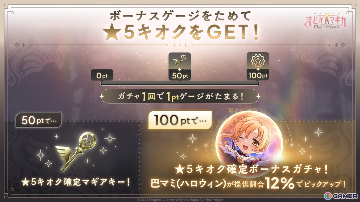 魔法少女まどか☆マギカ Magia Exedra」新限定☆5キオクでハロウィン