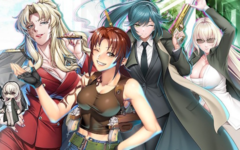 「対魔忍RPG」で「BLACK LAGOON」コラボイベント「GHOST CHASER GUNSLINGER and TAIMANIN II」が本日17時より開催!レヴィとバラライカが原作衣装で登場